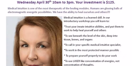 Medical Intuitive Level 1 with Deb Stanton Cobourg area