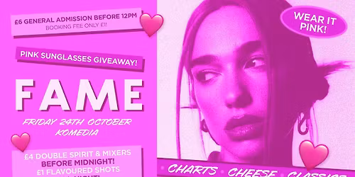 FAME \/\/ WEAR IT PINK \/\/ 400 SPACES ON THE DOOR!