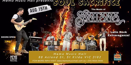 Soul Sacrifice - The Music of Santana | Memo Music Hall