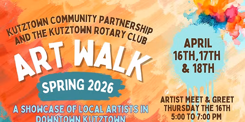 Kutztown Spring Art Walk 2026