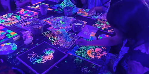 Parent and Kid Glow Paint Party
