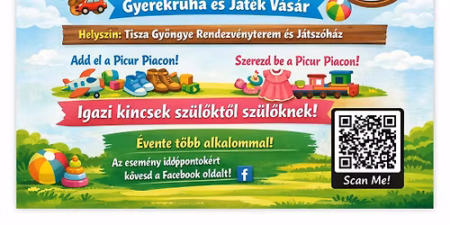 Picur Piac 98+ - Gyerekruha \u00e9s j\u00e1t\u00e9k v\u00e1s\u00e1r - M\u00e1jus 16