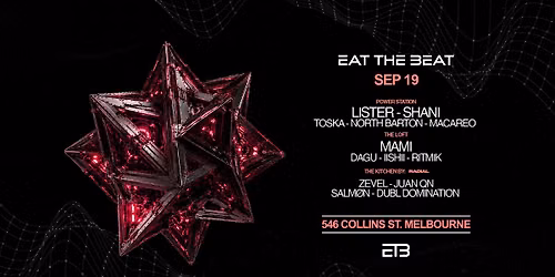 Eat The Beat Saturdays | Sep 19