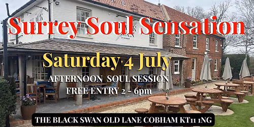 SURREY SOUL SENSATION ARE BACK THE BLACK SWAN FOR AN AFTERNOON OF SOUL