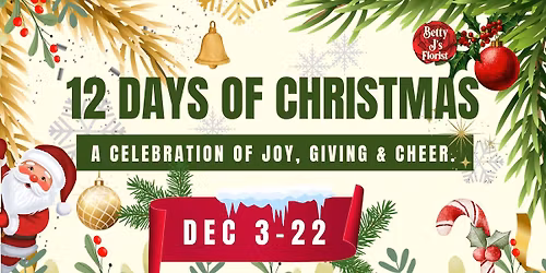 The 12 Days of Christmas at Betty J’s