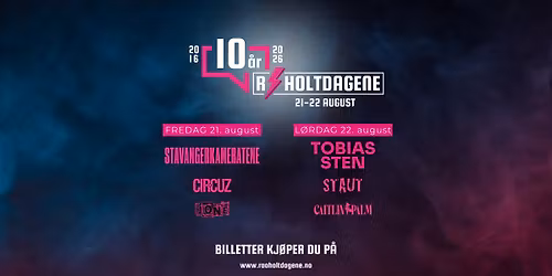 R\u00e5holtdagene 2026, 10\u00e5rs jubileum!