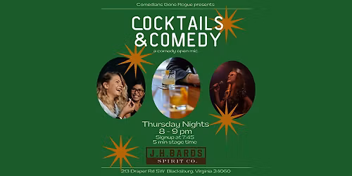 Comedy Open Mic at JHBards