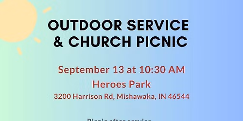 Outdoor Service and Church Picninc
