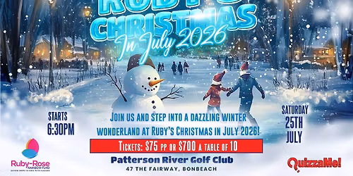 Ruby's Christmas in July 2026