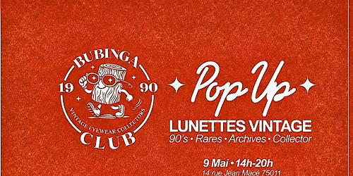 BUBINGA CLUB - POP UP: LUNETTE VINTAGE