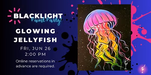 Blacklight Family Painting Fun - Glowing Jellyfish
