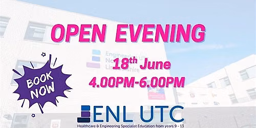 ENL UTC Northern Lincolnshire Final Open Event for 2026 admissions!