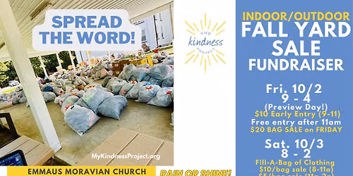 TKP Spring Yard Sale Fundraiser!