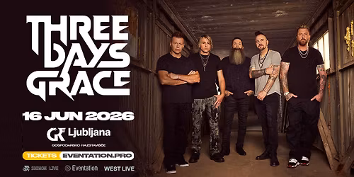 Three Days Grace - 16.06.2026 - Ljubljana