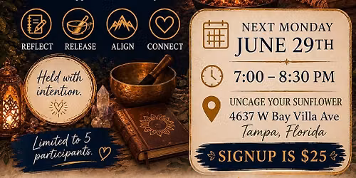 \ud83c\udf15 Full Moon in Capricorn: Journaling, Sound Bath Meditation & Fire Circle \ud83c\udf15