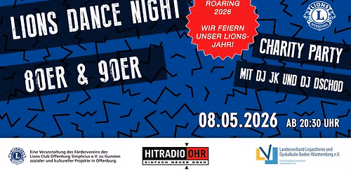 LIONS DANCE NIGHT - 80er & 90er Party