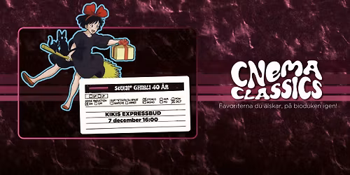 STUDIO GHIBLI 40 \u00c5R: Kikis Expressbud