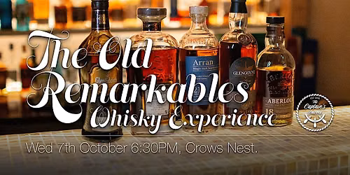 The Old Remarkable Whisky Tasting