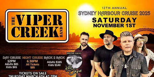 Viper Creek Band - Sydney Harbour Cruise - 2025