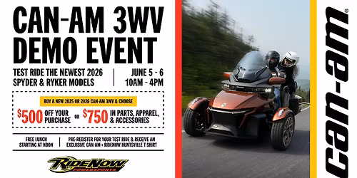Can-Am 3WV Demo Event