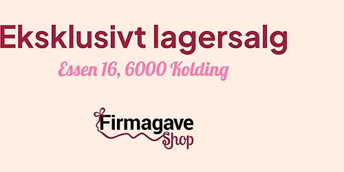 Lagersalg Kolding 2026 - Torsdag, fredag og l\u00f8rdag
