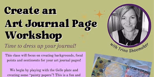 Create an Art Journal Page with Trina Shoemaker at Pieces of Jayde