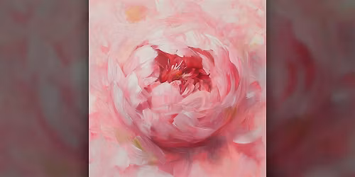Peony in Bloom  - Paint Along (& NA Sip)