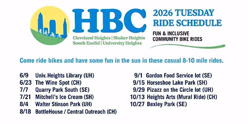 HBC Tuesday Bike Ride: Heights Art Mural Ride