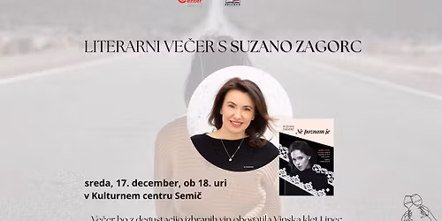 Literarni ve\u010der s Suzano Zagorc