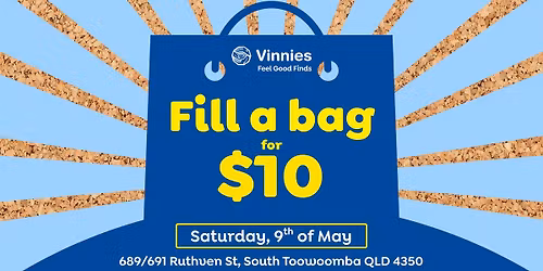Vinnies Madonna House Fill a Bag for $10 Sale