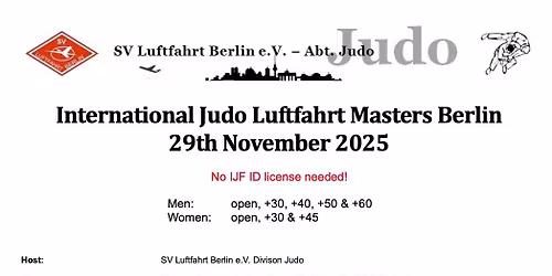 International Judo Luftfahrt Masters Berlin