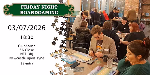 Friday Night boardgames @ Clubhouse