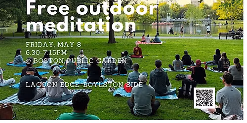 Free Outdoor Meditation at Boston Public Garden