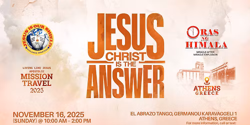 APOSTOLIC MISSION TRAVEL IN ATHENS, GREECE