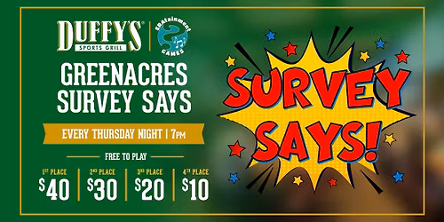 Survey Says at Duffy's of Greenacres