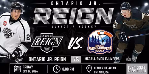 Ontario Jr Reign Vs. McCall Smok eJumpers