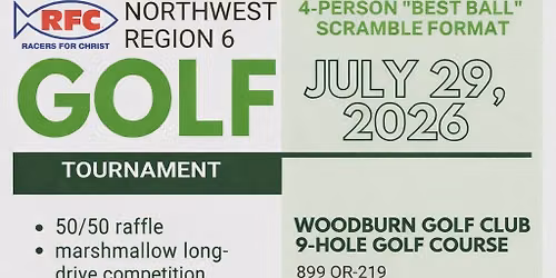 Northwest Region Racers For Christ 1st Annual Golf Tournament