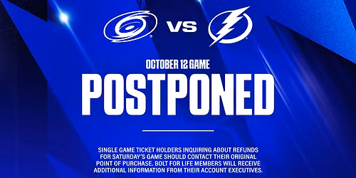 Tampa Bay Lightning at Carolina Hurricanes at Lenovo Center
