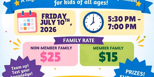 KIDS TRIVIA NIGHT AT IMAGINATION CITY!