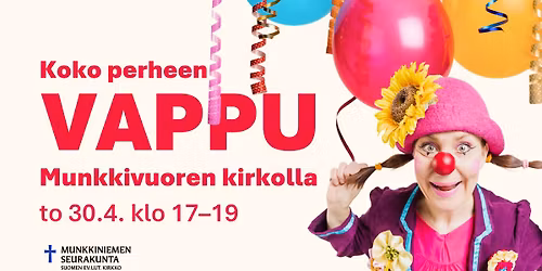 Koko perheen vappu Munkkivuoren kirkolla