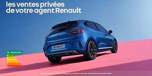 le 05 novembre les ventes priv\u00e9es de votre agent Renault CS2A