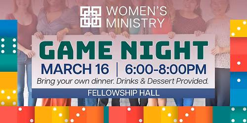 Women's Ministry Game Night