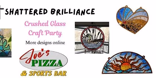 Joe's Pizza & Sports Bar Crushed Glass Craft Party!