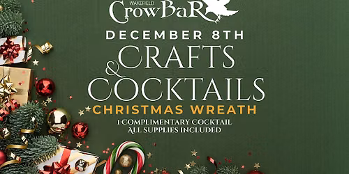 Crafts & Cocktails: Christmas Wreath