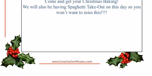 Slovak Legion Ladies Auxiliary Christmas Bake Sale