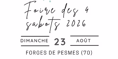 Foire des 4 sabots 2026