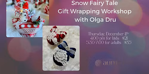 Gift wrapping workshop for children