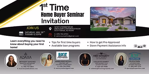 1st Time Home Buyer Seminar: Where to Start
