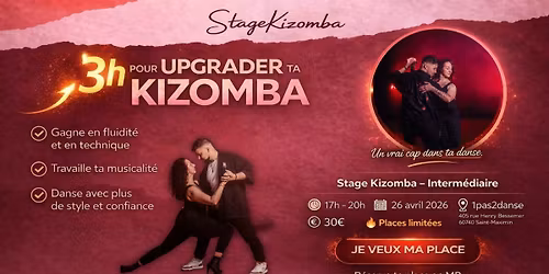 Stage : 3h pour upgrader ta kizomba