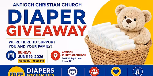 Community Diaper Giveaway \u2013 Antioch Christian Church